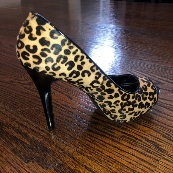 ALDO Leopard Platform Peep-toe Pump - Picture 2 of 2